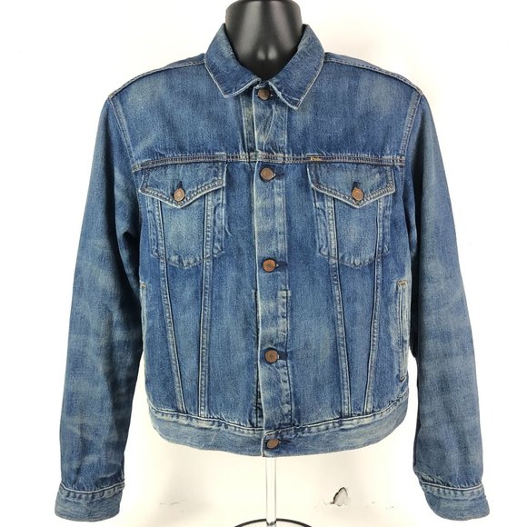 Polo Ralph Lauren Womens Denim Jean Jacket size L Blue